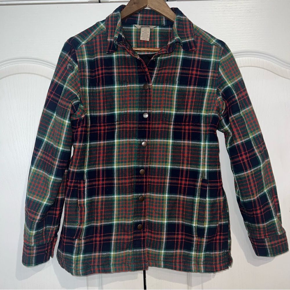 Duluth Trading Company Flapjack Plaid Flannel lined jacket